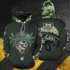 Custom All Over Print Cool Jeep Skull 3D Hoodie Men