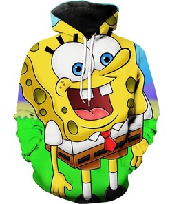 Custom All Over Print Spongebob Squarepants Hoodie 3D