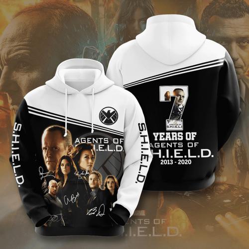 Custom All Over Print Sports Team Agents Of S.H.I.L.D Hoodie 3D