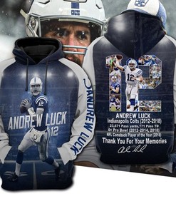 Custom All Over Print Sports Team Andrew Luck Hoodie 3D