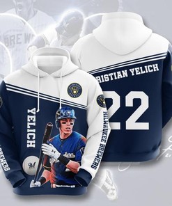 Custom All Over Print Sports Team Christian Yelich Milwaukee Brewers Sport Hoodie 3D