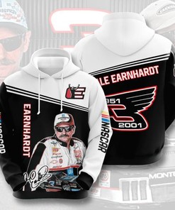 Custom All Over Print Sports Team Dale Earnhardt Nascar Signature Hoodie 3D