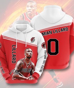 Custom All Over Print Sports Team Damian Lillard Portland Trail Blazers Hoodie 3D