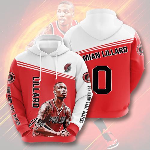 Custom All Over Print Sports Team Damian Lillard Portland Trail Blazers Hoodie 3D