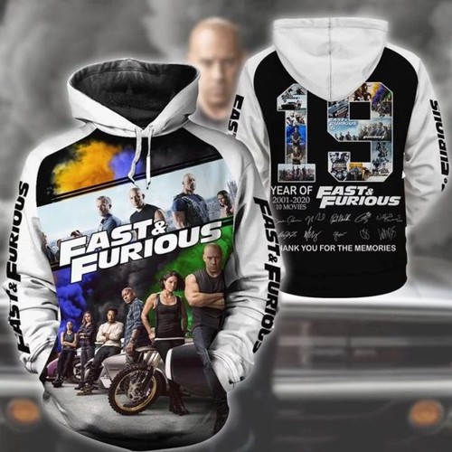 Custom All Over Print Sports Team Fast And Furious Hoodie 3D