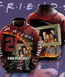 Custom All Over Print Sports Team Friends Movie Character Anniversary Hoodie 3D