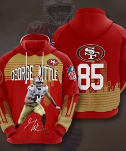 Custom All Over Print Sports Team George Kittle San Francisco Hoodie 3D