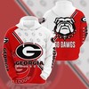 Custom All Over Print Sports Team Georgia Bulldogs Ncaa Go Dawgs Hoodie 3D