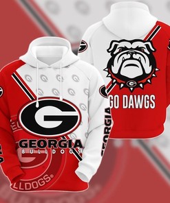 Custom All Over Print Sports Team Georgia Bulldogs Ncaa Go Dawgs Hoodie 3D