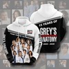 Custom All Over Print Sports Team Grey'S Anatomy Movie Character Anniversary Hoodie 3D
