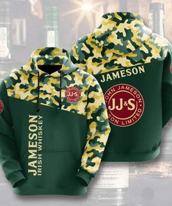 Custom All Over Print Sports Team Jameson Irish Whiskey Camo Hoodie 3D