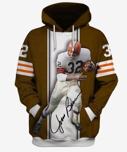 Custom All Over Print Sports Team Jim Brow Signature Jersey Hoodie 3D
