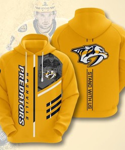 Custom All Over Print Sports Team Nashville Predators Hoodie 3D
