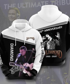 Custom All Over Print Sports Team Neil Diamond Hoodie 3D
