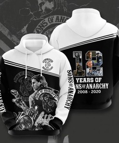 Custom All Over Print Sports Team Sons Of Anarchy Movie Character Hoodie 3D