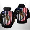 Custom All Over Print Wyoming Cowboys Flag 3D Printed Hoodie/Zipper Hoodie For Men And Women