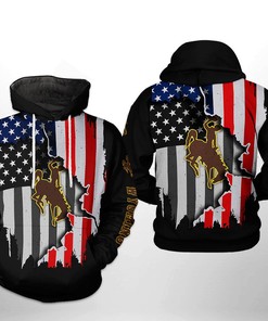 Custom All Over Print Wyoming Cowboys Flag 3D Printed Hoodie/Zipper Hoodie For Men And Women