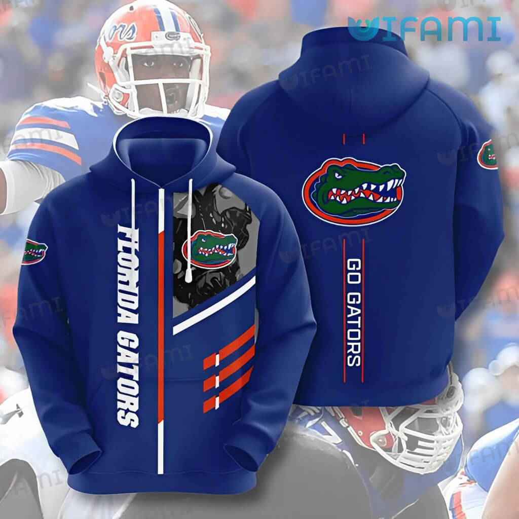 Custom Florida Gators Blue All Over Print 3D Hoodie Go Gators Gift