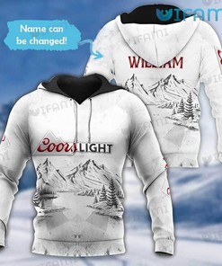 Custom Name Coors Light Beer Lovers All Over Print Hoodie 3D