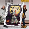 Custom Name Jack Skellington Halloween Blanket - Nightmare Before Christmas Fleece
