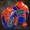 Custom Name Men'S All Over Print Florida Gators Ncaa American Football 3D Hoodie Zip-Up Hoodie