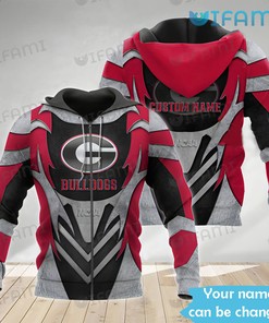 Custom Name On Armor Hoodie - Ideal Gift For Georgia Bulldogs Fans