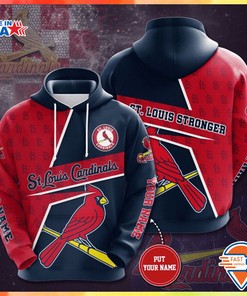 Custom Name St. Louis Cardinals Premium Hoodie 3D All Over Print - S-5Xl