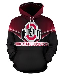 Custom Ohio State Buckeyes 3D Printed Hoodie/Zipper Hoodie For Men And Women