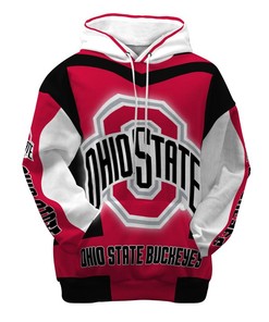 Custom Ohio State Buckeyes 3D Printed Hoodie/Zipper Hoodie For Men And Women