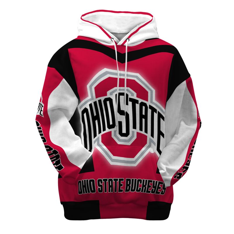Custom Ohio State Buckeyes 3D Printed Hoodie/Zipper Hoodie For Men And Women
