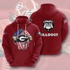 Custom Sport All Over Print Georgia Bulldogs Hoodie 3D - Perfect Gift Idea