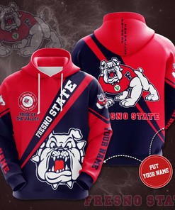 Custom Sport All Over Print Hoodie 3D For Fresno State Bulldogs Fans With Eye-Catching Design