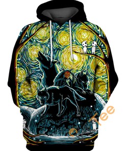 Custom Starry Forest Hoodie - 3D All Over Print