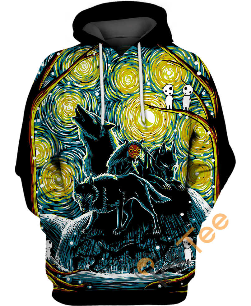 Custom Starry Forest Hoodie - 3D All Over Print