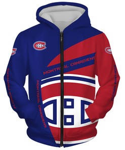 Customized Gift For Montreal Canadiens Fans: A 3D Zip Hoodie