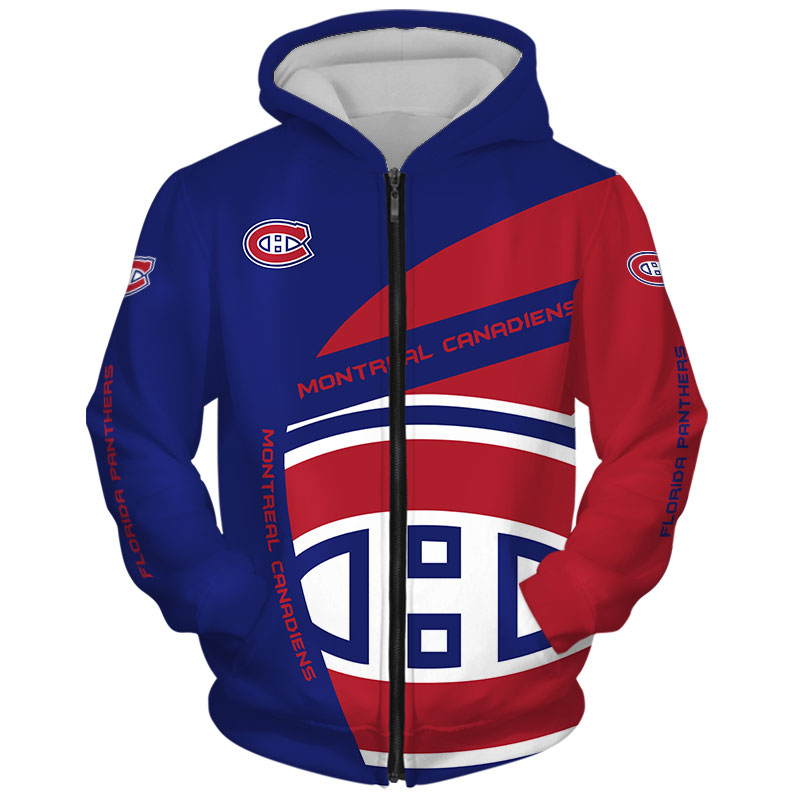 Customized Gift For Montreal Canadiens Fans: A 3D Zip Hoodie