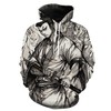Cut Through The Darkness With The Samurai Jack Black And White 3D Hoodie