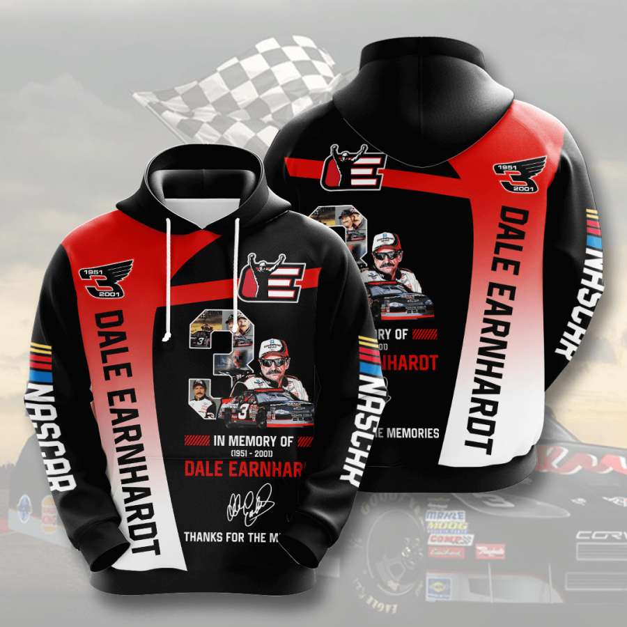 Dale Earnhardt Custom 3D Sport Graphic Hoodie
