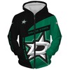 Dallas Stars And Jack Skellington 3D Hoodie - Halloween Nhl Hoodie