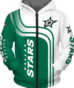 Dallas Stars Zipper Hoodie - Pullover Personalized Gift For Fans