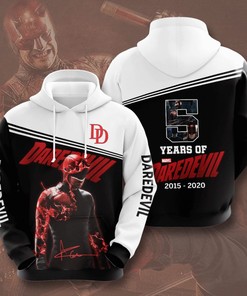 Dare To Be Different With Daredevil Custom Hoodie In 3D - Perfect For Marvel Fans! 