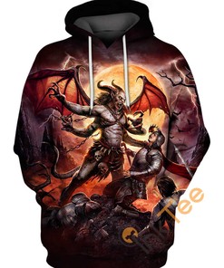 Dark Demon Of The Night All Over Print 3D Hoodie