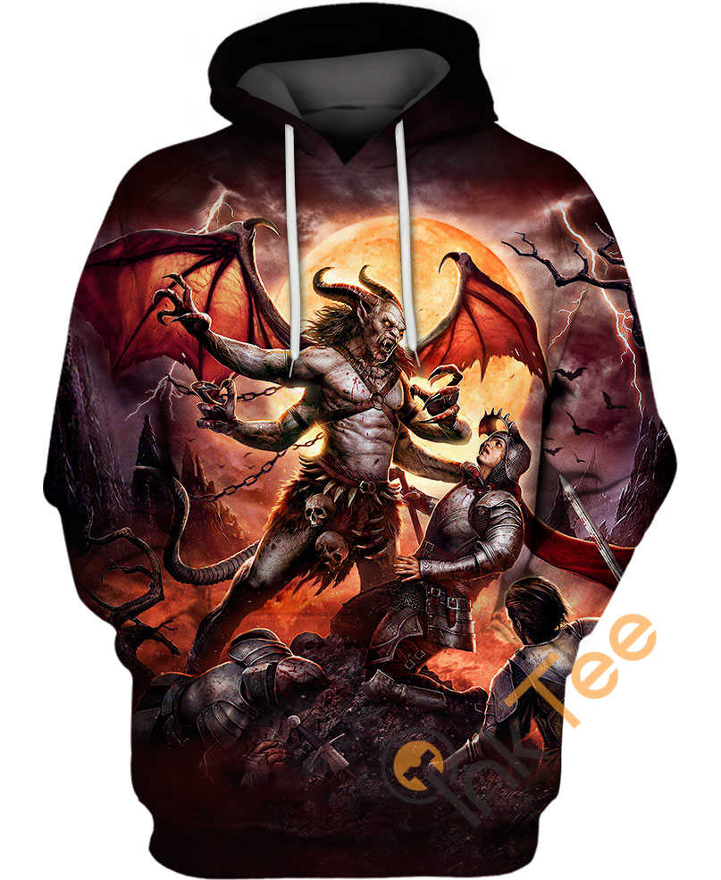 Dark Demon Of The Night All Over Print 3D Hoodie