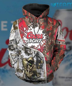 Death Hunter Deer Hunting Custom All Over Print Hoodie 3D Beer Lovers Gift