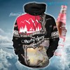 Deer Hunting Budweiser 3D Hoodie - Custom All Over Print Hoodie