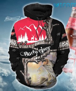 Deer Hunting Budweiser 3D Hoodie - Custom All Over Print Hoodie