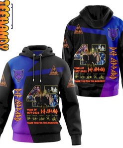 Def Leppard Premi'M 45 Years Custom All Over Print 3D Hoodie