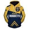 Denver Nuggets Cartoon Graphic 3D Zip Up Hoodie For Fans