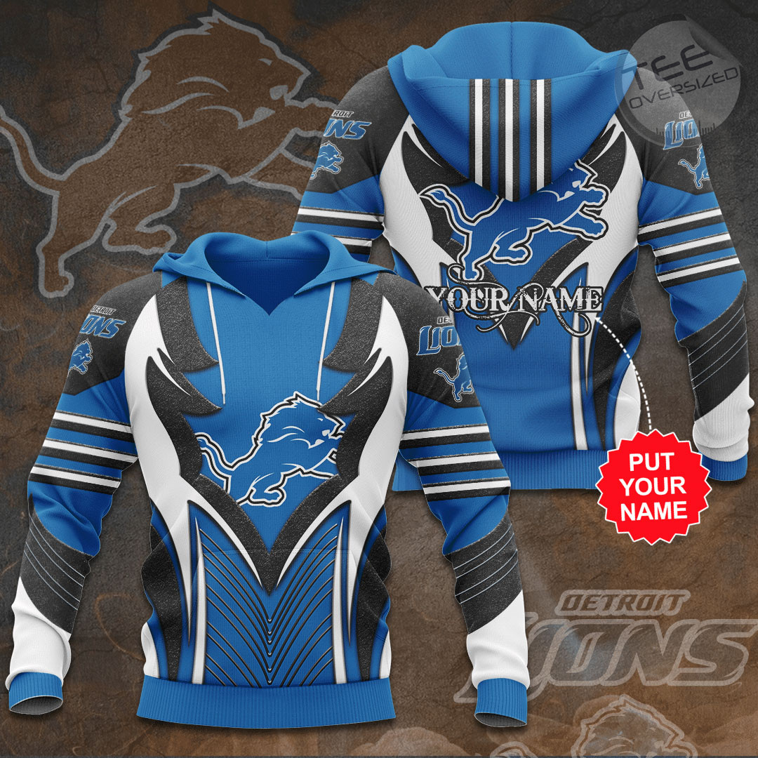 Detroit Lions 3D All Over Print Hoodie - Nfl Apparel