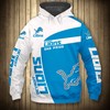 Detroit Lions 3D Zip Hoodie Pullover - Best Gift For Fans